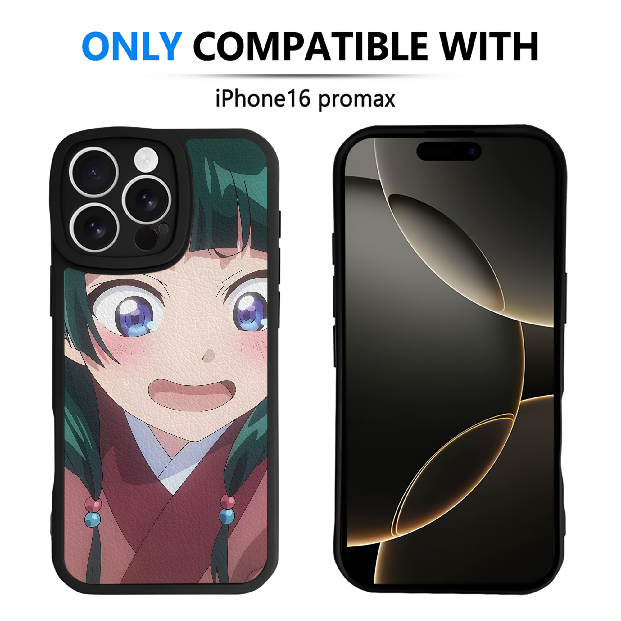 （画像用） 薬屋のひとりごと The Apothecary Diaries 【iPhone 16シリーズ対応】シリコンスマホケース（レザー調） 材質：シリコン